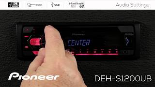 How To  Pioneer DEHS1200UB  Audio Settings [upl. by Oag356]