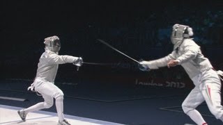 Aron Szilagyi Szilagyi Wins Fencing Sabre Gold  London 2012 Olympics [upl. by Elliven]