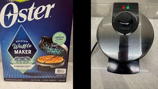 Oster Belgian Waffle Maker Demo  Review [upl. by Gualtiero]