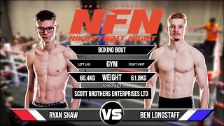 TEEN BOXING FIGHT  BEN LONGSTAFF VS RYAN SHAW [upl. by Stockton]