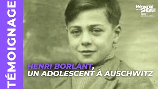 Témoignage  Henri Borlant un adolescent à Auschwitz [upl. by Ilarin470]