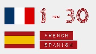 Números de 1 a 30  francés  Español [upl. by Jaye816]