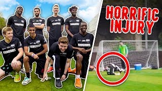 SIDEMEN 6ASIDE FOOTBALL HORRIFIC INJURY [upl. by Greenburg]