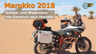 Marokko mit dem Motorrad erleben  Schnee und Wüstentour [upl. by Rysler]