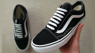 HOW TO BAR LACE VANS OLD SKOOLS BEST WAY [upl. by Aguste]