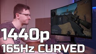 AOC CQ32G2SE Review  32” Curved 1440p 165Hz Monitor  TechteamGB [upl. by Kathe]