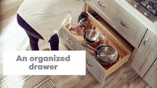 Adjustable Pegged Kitchen Drawer Organizer [upl. by Romona]