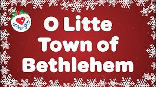 O Little Town of Bethlehem with Lyrics  Christmas Carol amp Song [upl. by Madi]