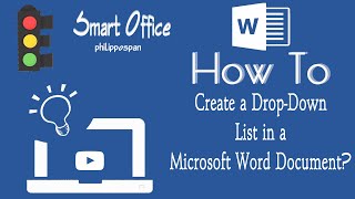 How To Create A DropDown List in a Microsoft Word Document [upl. by Sunil]