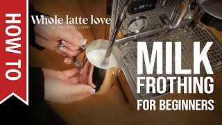 How To Milk Frothing for Beginners 5 Tips [upl. by Anitnelav]