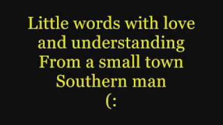 Alan Jackson Small Town Southern Man Lyrics [upl. by Nosliw358]