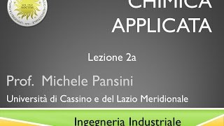 Chimica Applicata Lezione 2a [upl. by Ahsal]