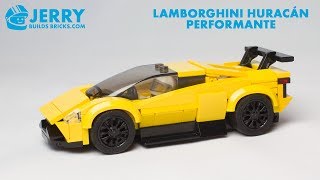 LEGO Lamborghini Huracán Performante instructions MOC 88 [upl. by Elyrad795]