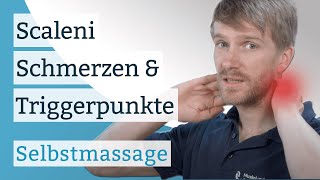 Scaleni Schmerzen amp Triggerpunkte  Selbstmassage [upl. by Brandtr25]