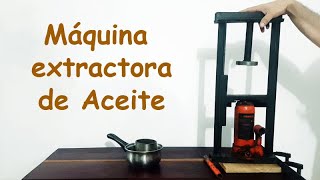 Máquina casera para extraer aceites vegetales [upl. by Daegal]