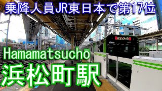 山手線・京浜東北線 浜松町駅 Hamamatsuchō Station JR East Yamanote Line  Keihin Tohoku Line [upl. by Suiram]