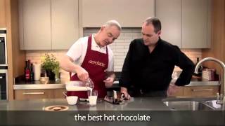 How to make a hot chocolate using an aerolatte milk frother [upl. by Ayad496]