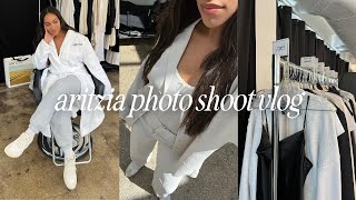 ARITZIA PHOTO SHOOT VLOG NYC WITH ARITZIA [upl. by Ikciv560]