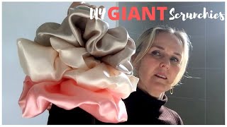 DIY GIANT Scrunchies  How to make 6 different oversized scrunchies  Didsbury Art Studio [upl. by Jerrol]