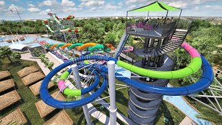 🛝🇺🇸 BEST WATERSLIDES IN TEXAS  Schlitterbahn Waterpark Galveston [upl. by Daahsar]