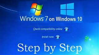 How to Install Windows 7 on Windows 10 without CD DVD and USB flash drive Complete Tutorial [upl. by Brig554]