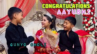 Congratulations Aayushi  Gunyo Choli [upl. by Nynahs802]