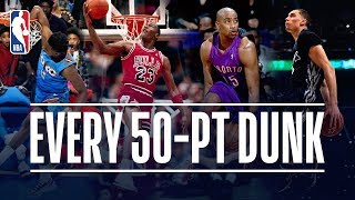 Every 50Point Dunk In NBA Dunk Contest History 19842019 [upl. by Ablem]