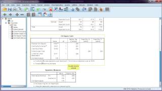 Chisquare test in SPSS  interpretation [upl. by Volpe]