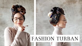 Jak zawiązać turban chustę na głowie How to tie a head wrap [upl. by Arivle421]