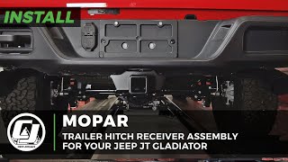 Jeep JT Gladiator Install  Mopar Trailer Hitch Receiver Assembly [upl. by Kaltman]