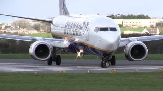 Ryanair Boeing 737800 Taxi and Takeoff in High Detail Full HD [upl. by Hedi278]