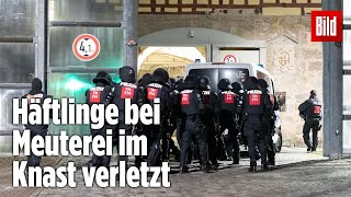 Gefängnismeuterei Polizei stürmt Knast in Thüringen  JVA Untermaßfeld [upl. by Nita]