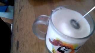 Aerolatte Review Frothing Cold Milk In Under 1 Minute [upl. by Llennoc782]