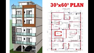 30 X 60 HOUSE PLAN Best plan for 2 Units per floor [upl. by Myrt774]