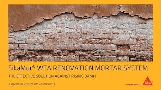 SikaMur® Renovation Mortar System – WTA approved [upl. by Kind]